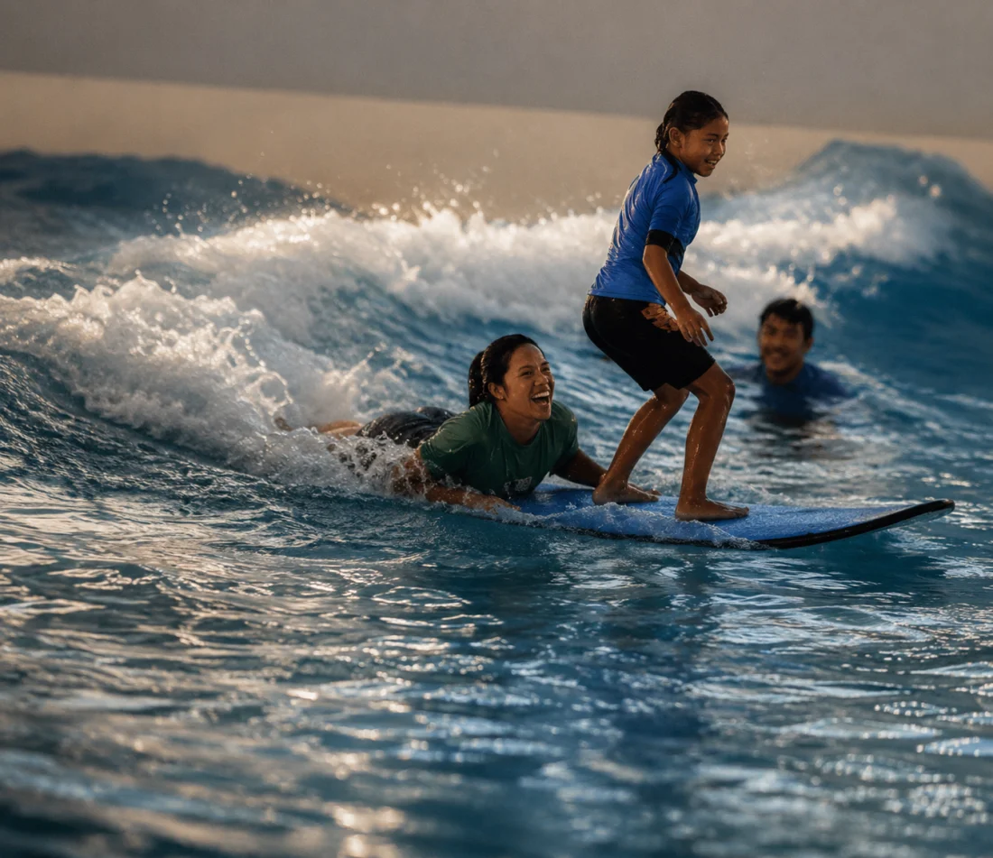 Atividades em família na Surf Center
